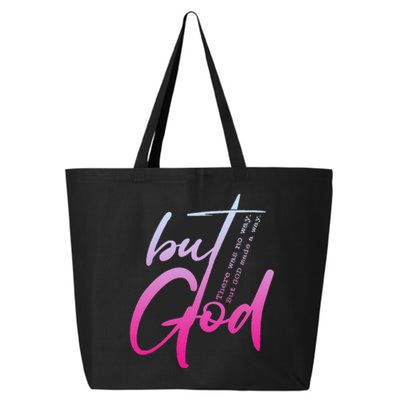 Christian But God Inspirational Gift John 316 25L Jumbo Tote