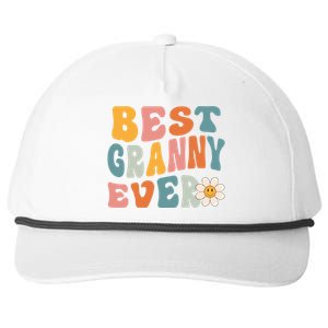 Cute Best Granny Ever Mothers Day Mom Grandma Gift Snapback Five-Panel Rope Hat