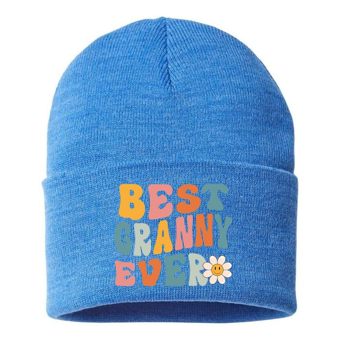 Cute Best Granny Ever Mothers Day Mom Grandma Gift Sustainable Knit Beanie