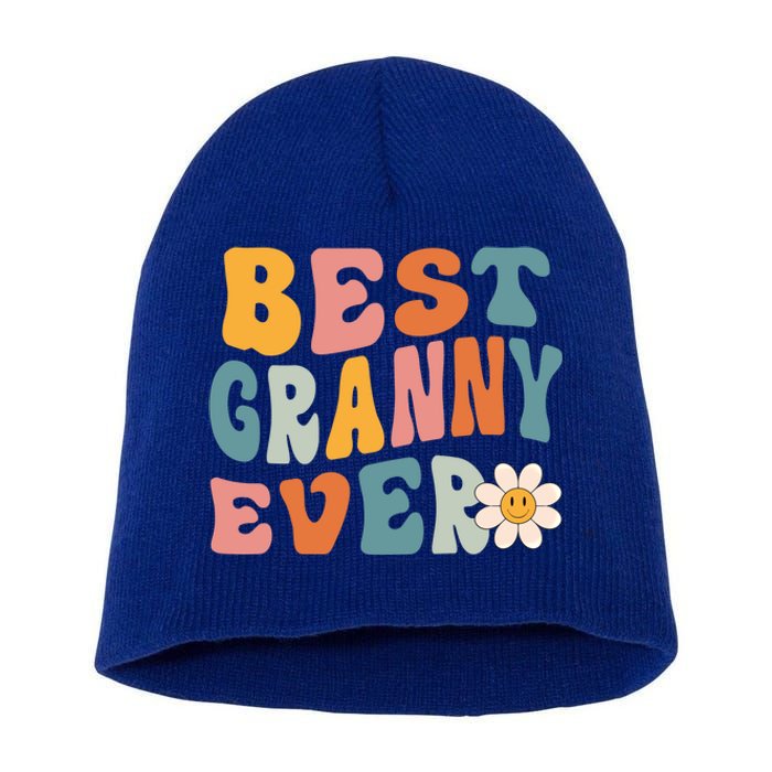 Cute Best Granny Ever Mothers Day Mom Grandma Gift Short Acrylic Beanie