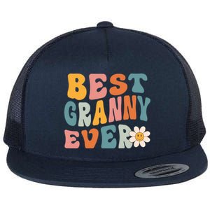 Cute Best Granny Ever Mothers Day Mom Grandma Gift Flat Bill Trucker Hat