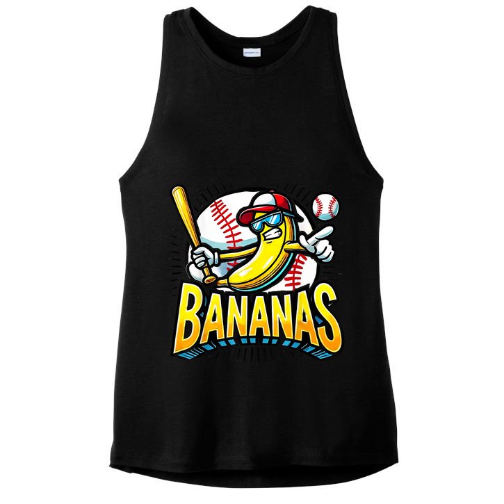 Cute Banana Graphics Tee Banana Lover For Men Women Kids Ladies PosiCharge Tri-Blend Wicking Tank
