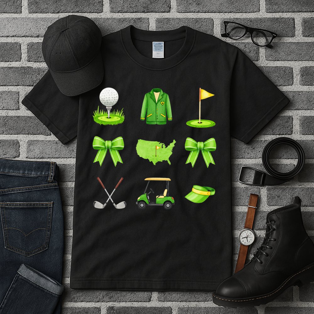 Coquette Bow Golf Tournament For Women Tall T-Shirt