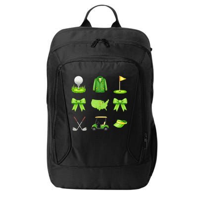 Coquette Bow Golf Tournament For Women City Backpack