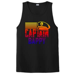 Captain Bappy Gift Sailing Captain Hat Boat Owner Boating Funny Gift PosiCharge Competitor Tank