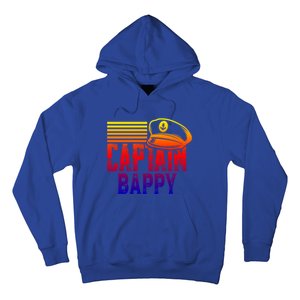 Captain Bappy Gift Sailing Captain Hat Boat Owner Boating Funny Gift Hoodie