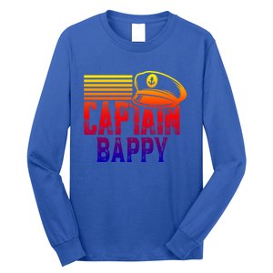 Captain Bappy Gift Sailing Captain Hat Boat Owner Boating Funny Gift Long Sleeve Shirt