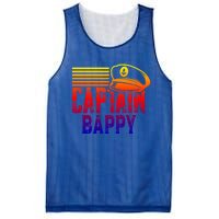 Captain Bappy Gift Sailing Captain Hat Boat Owner Boating Funny Gift Mesh Reversible Basketball Jersey Tank