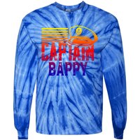 Captain Bappy Gift Sailing Captain Hat Boat Owner Boating Funny Gift Tie-Dye Long Sleeve Shirt