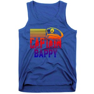 Captain Bappy Gift Sailing Captain Hat Boat Owner Boating Funny Gift Tank Top