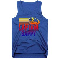 Captain Bappy Gift Sailing Captain Hat Boat Owner Boating Funny Gift Tank Top