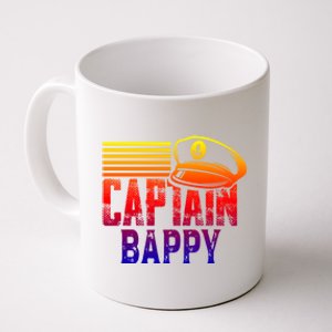 Captain Bappy Gift Sailing Captain Hat Boat Owner Boating Funny Gift Coffee Mug