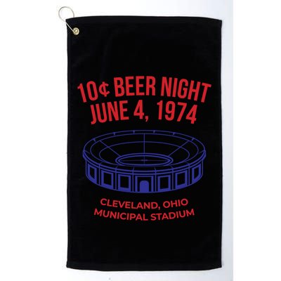 Cleveland Baseball Gift Retro 10 Cent Beer Night Gift Golf Towel