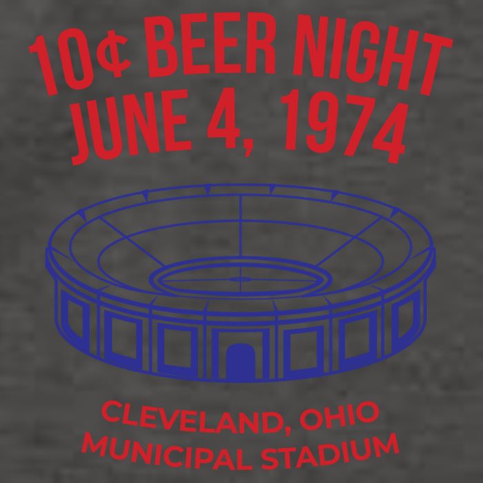 Cleveland Baseball Gift Retro 10 Cent Beer Night Gift Vector Backpack