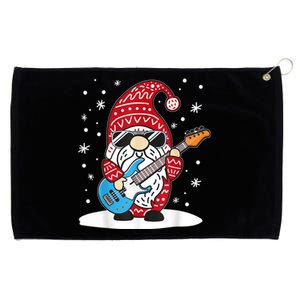 Christmas Bass Guitar Gnome Bass Player Music Lover Musician Grommeted Golf Towel