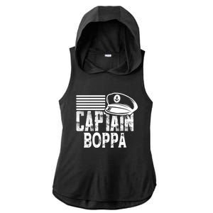 Captain Boppa Gift Sailing Captain Hat Boat Owner Boating Meaningful Gift Ladies PosiCharge Tri-Blend Wicking Draft Hoodie Tank