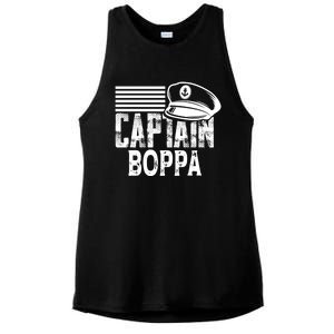 Captain Boppa Gift Sailing Captain Hat Boat Owner Boating Meaningful Gift Ladies PosiCharge Tri-Blend Wicking Tank