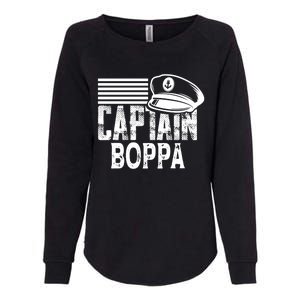 Captain Boppa Gift Sailing Captain Hat Boat Owner Boating Meaningful Gift Womens California Wash Sweatshirt