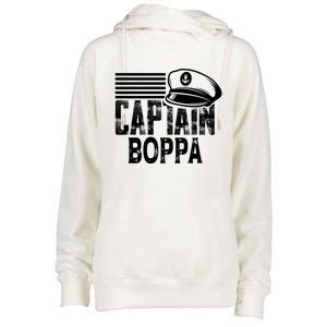 Captain Boppa Gift Sailing Captain Hat Boat Owner Boating Meaningful Gift Womens Funnel Neck Pullover Hood