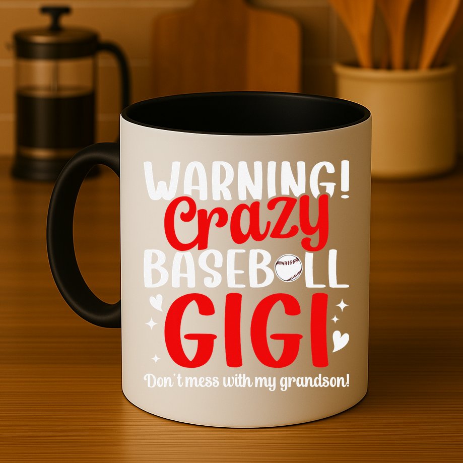 Crazy Baseball Gigi Grandma Gigi Of A Baseball Player Gigi Mug