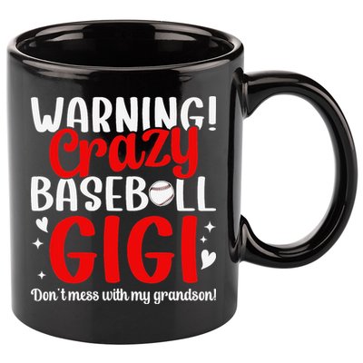 Crazy Baseball Gigi Grandma Gigi Of A Baseball Player Gigi 11oz C Handle Ceramic Mug