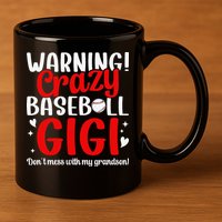 Crazy Baseball Gigi Grandma Gigi Of A Baseball Player Gigi 11oz C Handle Ceramic Mug