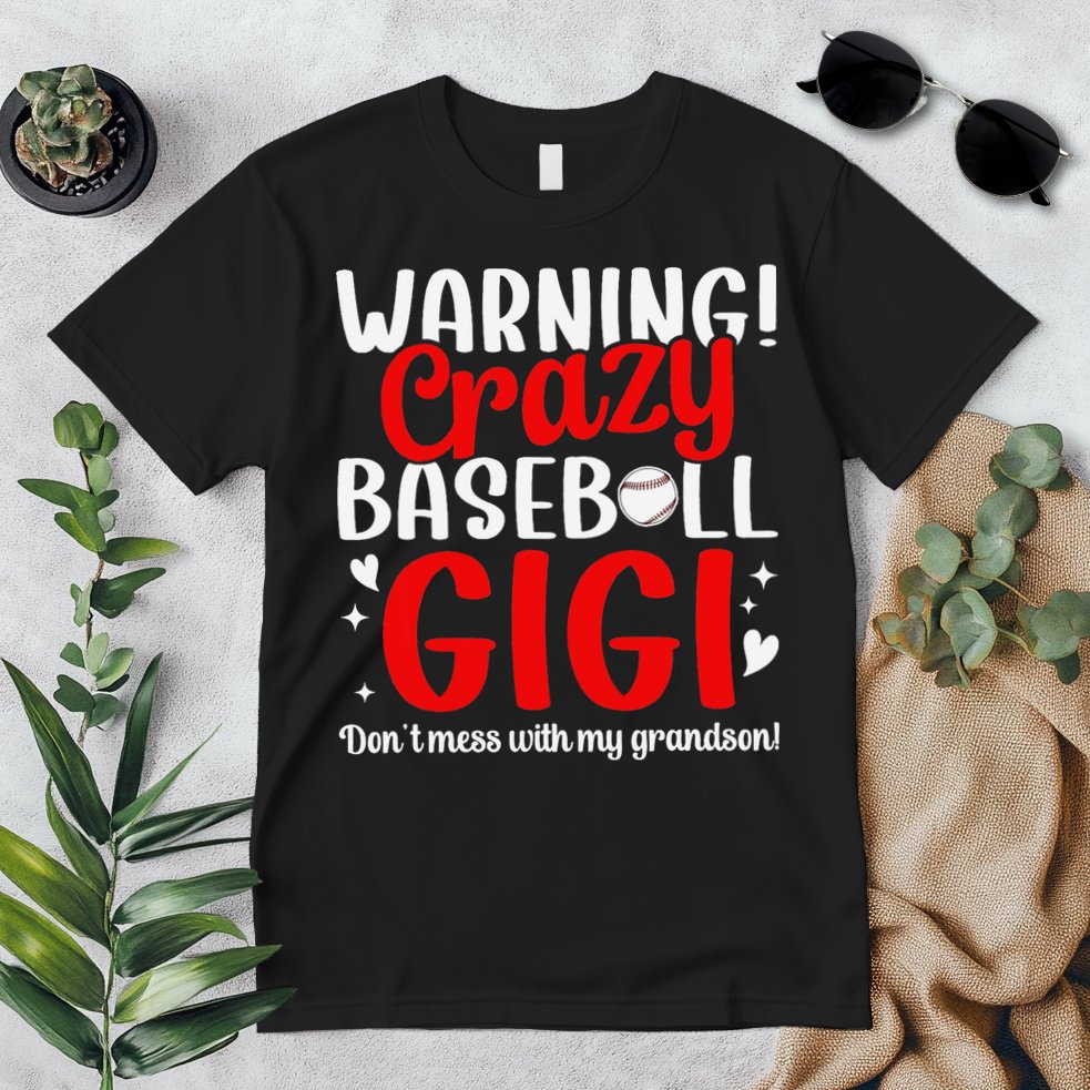 Crazy Baseball Gigi Grandma Gigi Of A Baseball Player Gigi Premium T-Shirt
