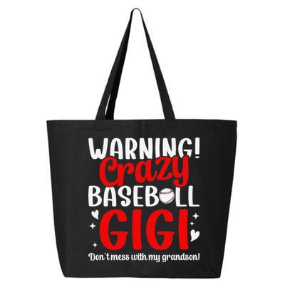 Crazy Baseball Gigi Grandma Gigi Of A Baseball Player Gigi 25L Jumbo Tote