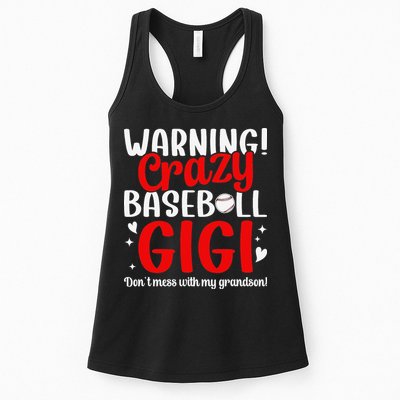 Crazy Baseball Gigi Grandma Gigi Of A Baseball Player Gigi Womens Tank Top