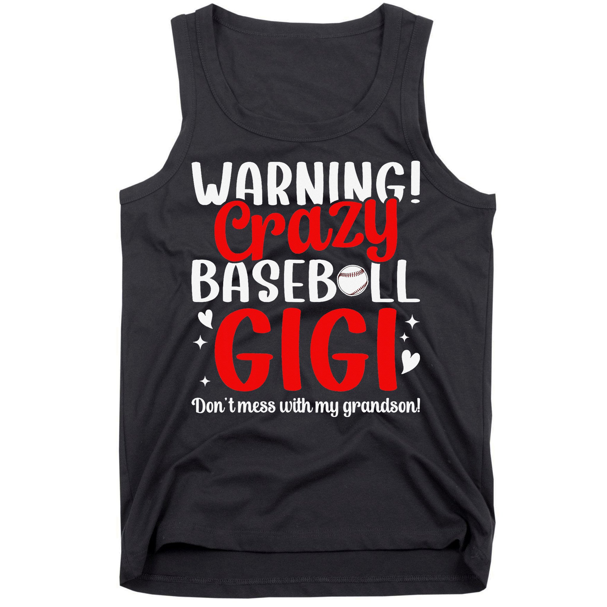 Crazy Baseball Gigi Grandma Gigi Of A Baseball Player Gigi Tank Top