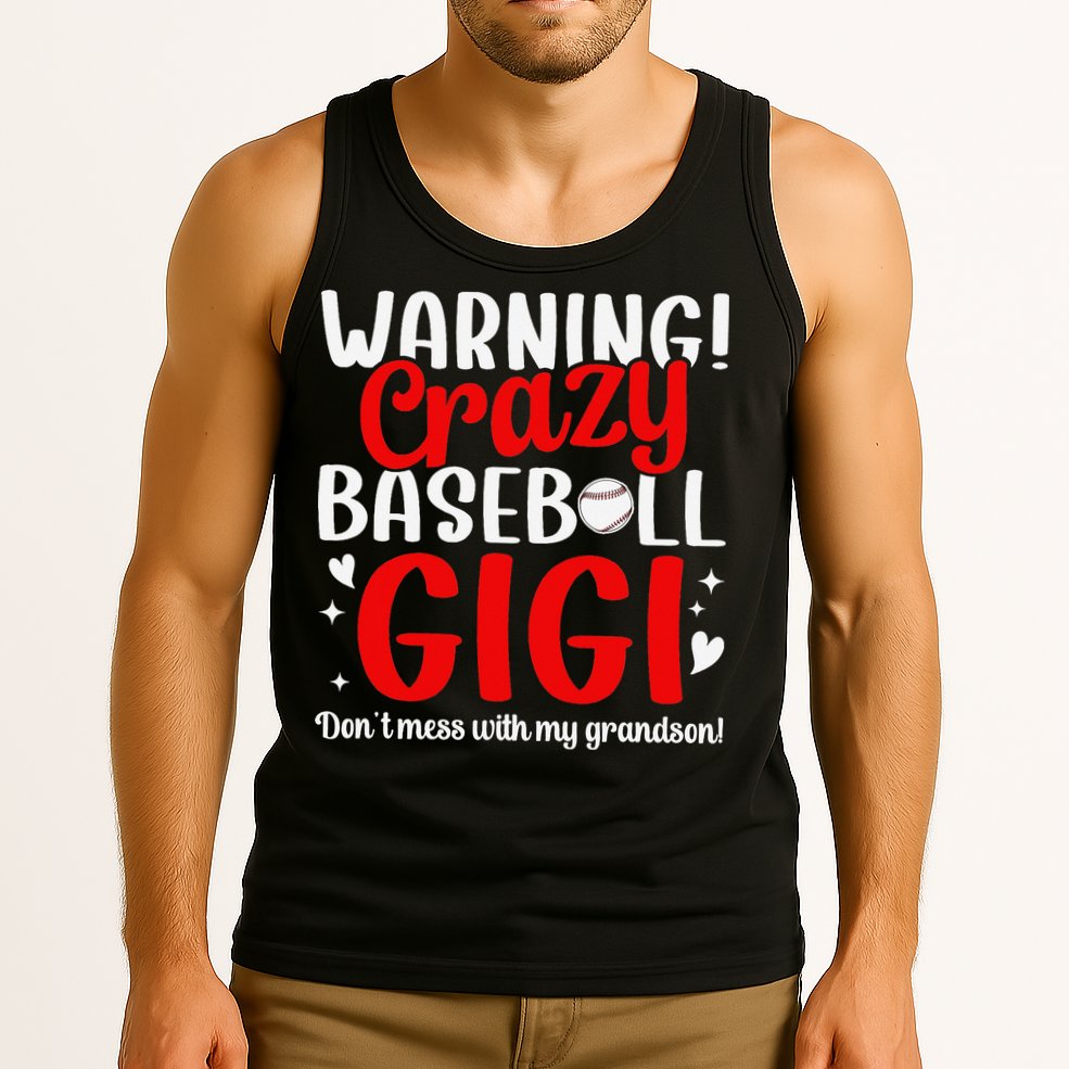 Crazy Baseball Gigi Grandma Gigi Of A Baseball Player Gigi Tank Top