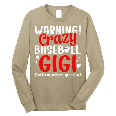 Crazy Baseball Gigi Grandma Gigi Of A Baseball Player Gigi Long Sleeve Shirt