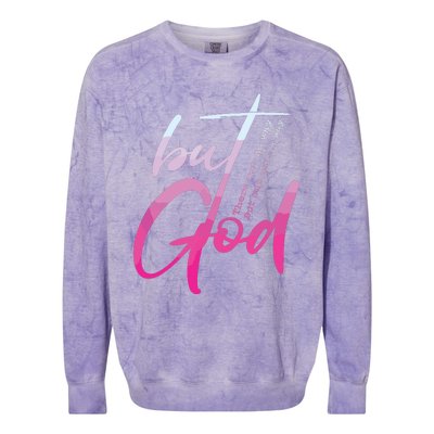 Christian But God Inspirational Gift John Colorblast Crewneck Sweatshirt