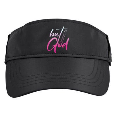 Christian But God Inspirational Gift John Adult Drive Performance Visor