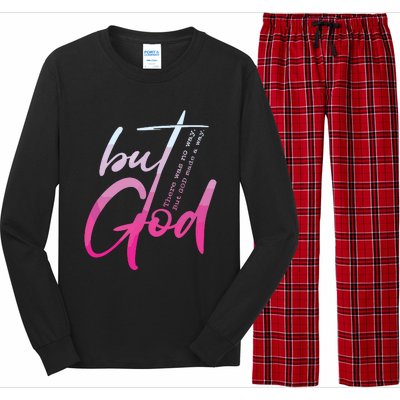 Christian But God Inspirational Gift John Long Sleeve Pajama Set