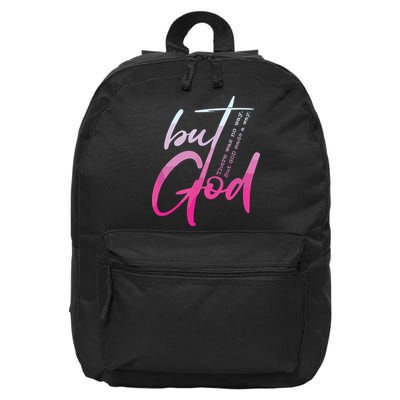 Christian But God Inspirational Gift John 16 in Basic Backpack