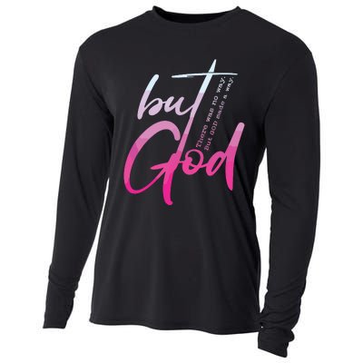 Christian But God Inspirational Gift John Cooling Performance Long Sleeve Crew