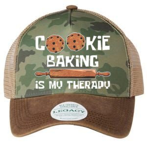 Cookie Baking Great Gift Cookie Baking Is My Therapy Gift Legacy Tie Dye Trucker Hat