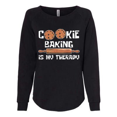 Cookie Baking Great Gift Cookie Baking Is My Therapy Gift Womens California Wash Sweatshirt