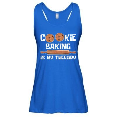 Cookie Baking Great Gift Cookie Baking Is My Therapy Gift Ladies Essential Flowy Tank