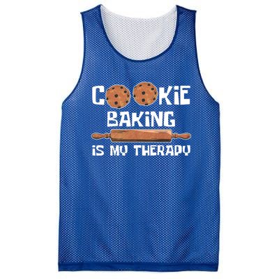 Cookie Baking Great Gift Cookie Baking Is My Therapy Gift Mesh Reversible Basketball Jersey Tank