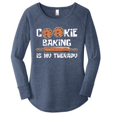 Cookie Baking Great Gift Cookie Baking Is My Therapy Gift Women's Perfect Tri Tunic Long Sleeve Shirt