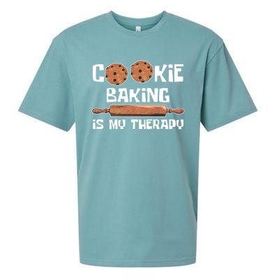 Cookie Baking Great Gift Cookie Baking Is My Therapy Gift Sueded Cloud Jersey T-Shirt