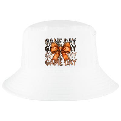 Coquette Bow Game Day American Football Autumn Thanksgiving Cool Comfort Performance Bucket Hat