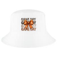 Coquette Bow Game Day American Football Autumn Thanksgiving Cool Comfort Performance Bucket Hat