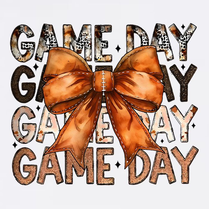 Coquette Bow Game Day American Football Autumn Thanksgiving Cool Comfort Performance Bucket Hat