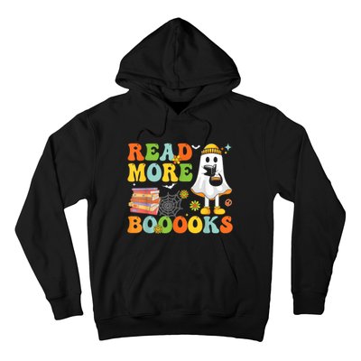 Cute Booooks Ghost Read More Books Funny Teacher Halloween Hoodie