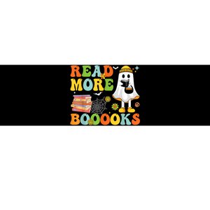 Cute Booooks Ghost Read More Books Funny Teacher Halloween Bumper Sticker