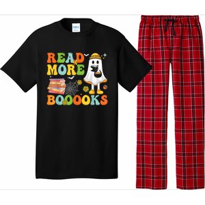 Cute Booooks Ghost Read More Books Funny Teacher Halloween Pajama Set