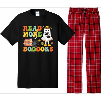 Cute Booooks Ghost Read More Books Funny Teacher Halloween Pajama Set